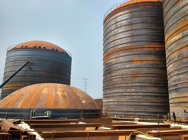 禹会焦粉钢板仓